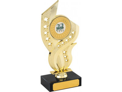 Music Flame Gold Trophy 19cm