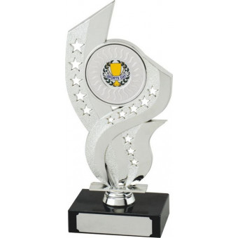Music Flame Silver Trophy 19cm