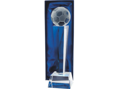 Optical Crystal Soccer Award 24.5cm