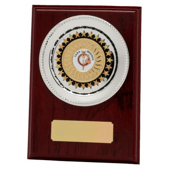 Rosewood Plaque with Tray 18cm