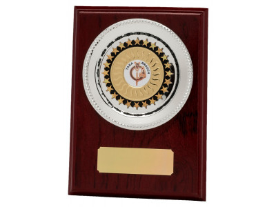 Rosewood Plaque with Tray 18cm