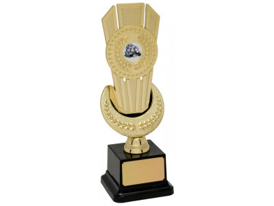 Rugby Triple Shard Gold Trophy 23.5cm