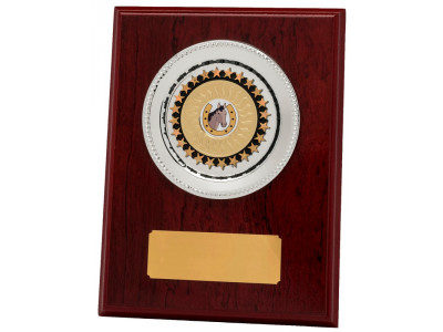 Rosewood Plaque with Tray 20.5cm