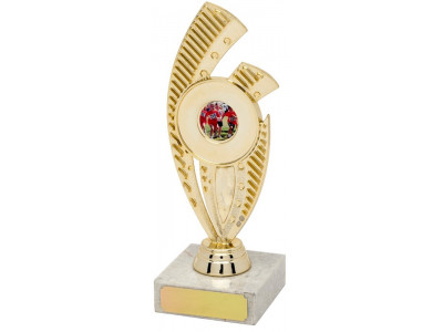 Rugby Riser Gold Trophy 18.5cm