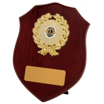 Rosewood and Gold Shield...
