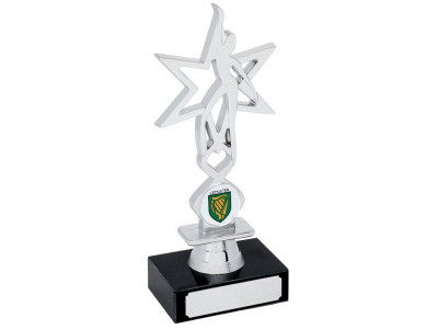 Rugby Dancing Star Silver Trophy 18.5cm