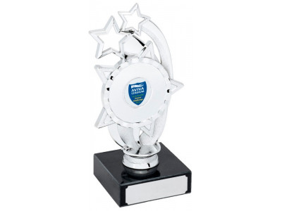 Rugby Shooting Star Silver Trophy 15.5cm