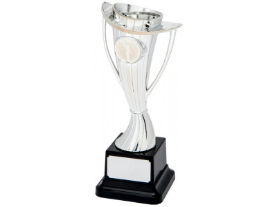 Rugby Twisted Cup High Base Silver 19cm