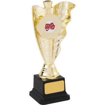 Rugby Wave Gold Trophy 20.5cm