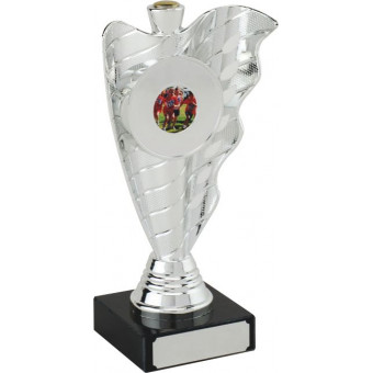 Rugby Wave Silver Trophy 18cm