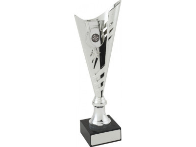 Rugby Cone Star Band Silver Trophy 38cm
