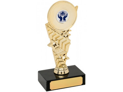 Social Chevron Gold Trophy 15.5cm