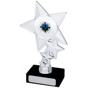Social Stacked Star Silver...