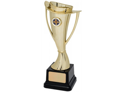 Soccer Twisted Cup High Base Gold 26.5cm