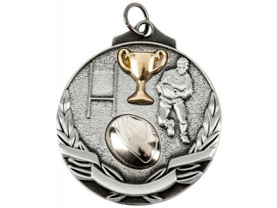 Rugby 3D Cup Deluxe Medals Antique...