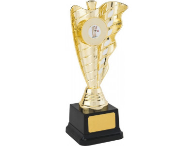 Swimming Wave Gold Trophy 25.5cm