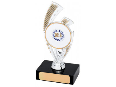 Tennis Riser Silver Trophy 15.5cm