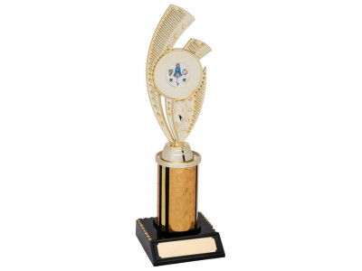 Squash Riser Gold Column Trophy 26.5cm