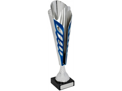 Ty-Cone Silver and Blue Trophy 31cm