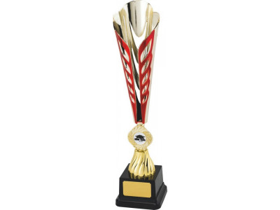 Ty-Cone Gold and Red Trophy 38.5cm