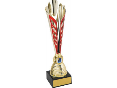 Ty-Cone Gold and Red Trophy 36.5cm
