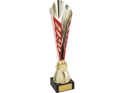 Ty-Cone Gold and Red Trophy 34.5cm