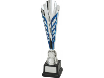 Ty-Cone Silver and Blue Trophy 35.5cm