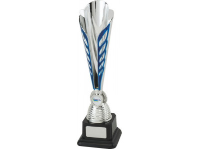 Ty-Cone Silver and Blue Trophy 37.5cm
