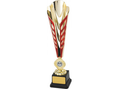 Camogie Ty-Cone Gold and Red Trophy 35cm
