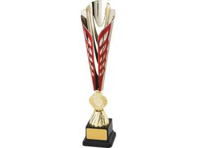 Camogie Ty-Cone Gold and Red Trophy 37cm