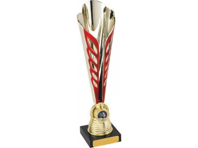 Music Ty-Cone Gold and Red Trophy 32cm