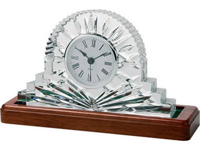 Large Crystal Clock 14cm