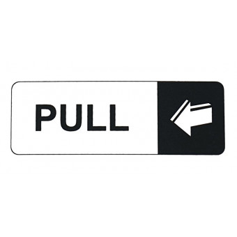 170x60mm Pull White Sign