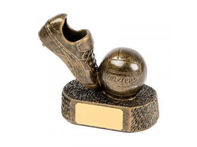 Bronze GAA Boot and Ball Trophy 13cm
