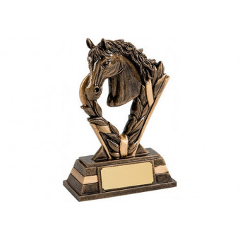 Horse Head Resin Trophy 14cm