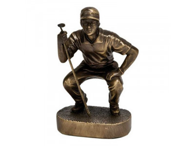 Bronze Golf Trophy 17cm