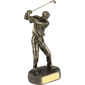 Bronze Golf Figure 28cm