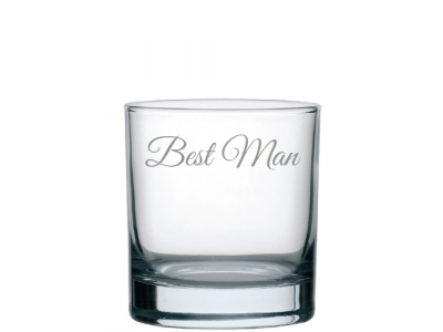 "Best Man" Personalised Whiskey Glass