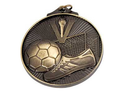 Soccer 3D Torch Antique Gold Medals
