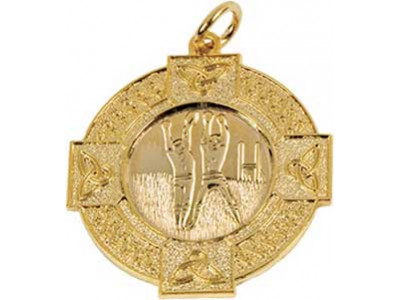 Gaelic Footballers 33mm Gold Medal