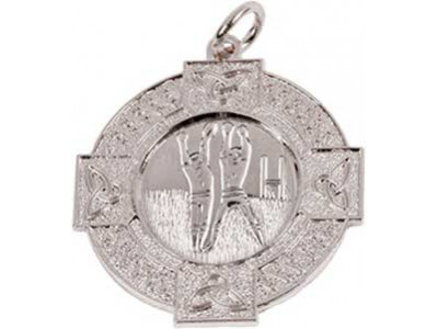 Gaelic Footballers 33mm Silver Medal