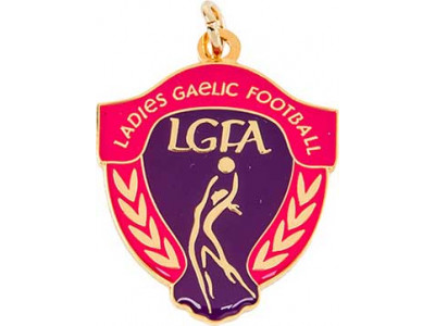 Gaelic LGFA Shield Enamel 35mm Gold...