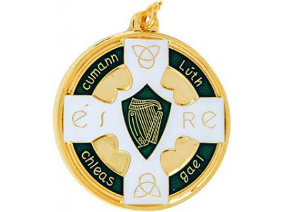 Gaelic Harp Celtic Cross Green Enamel...