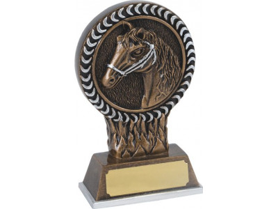 Horse Head Resin Trophy 12.5cm