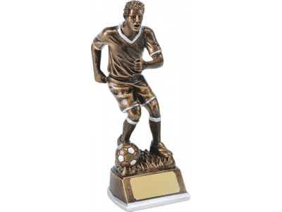 Male Soccer Resin Trophy 22.5cm