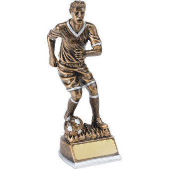 Male Soccer Resin Trophy 25cm