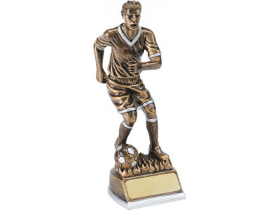 Male Soccer Resin Trophy 25cm