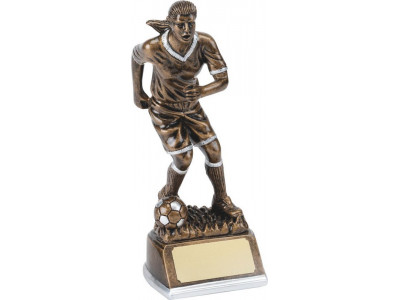 Female Soccer Resin Trophy 20cm