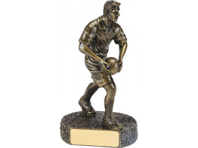 Single Football Bronze Figure 21cm