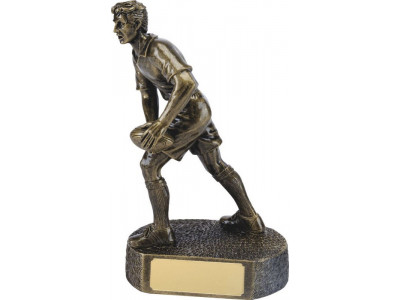 Bronze Rugby Figure 26cm